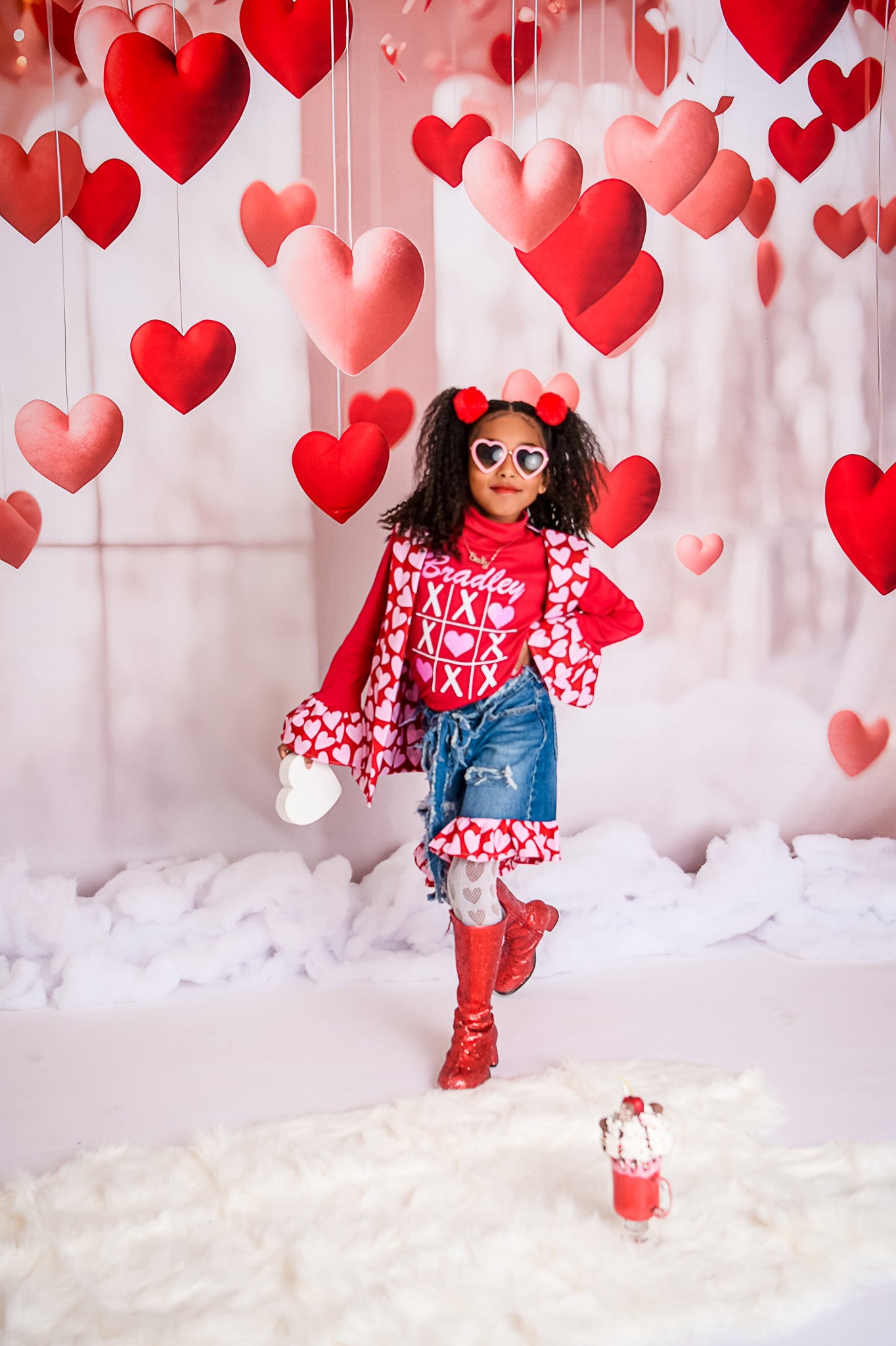 Candy Red Glitter Fashion Icon Boots