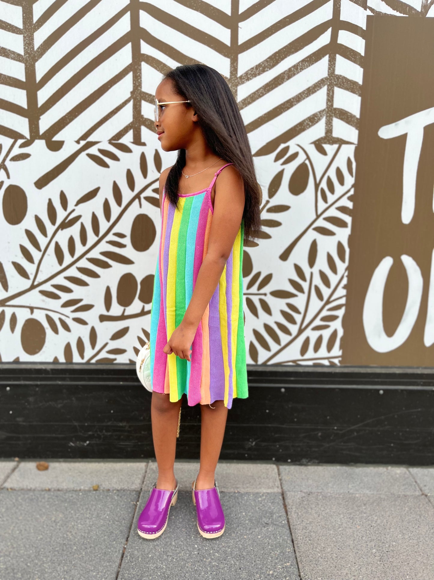 Jayda Rainbow Knit Dress