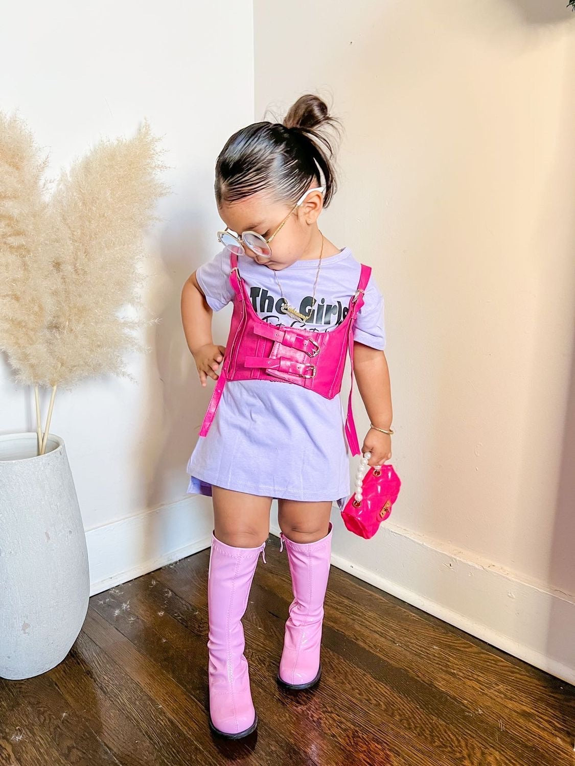 Pastel Pink Fashion Icon Boots