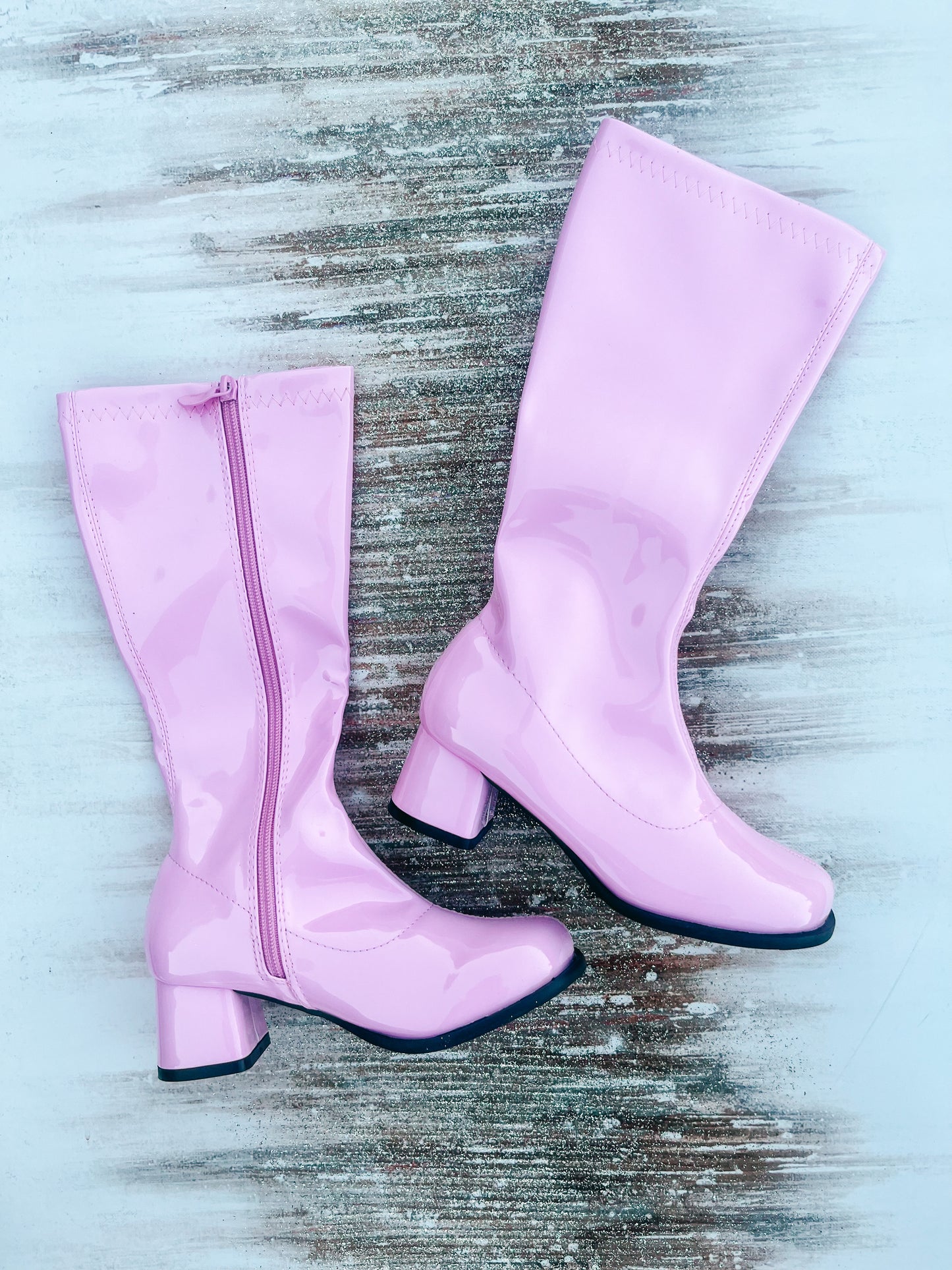 Pastel Pink Fashion Icon Boots