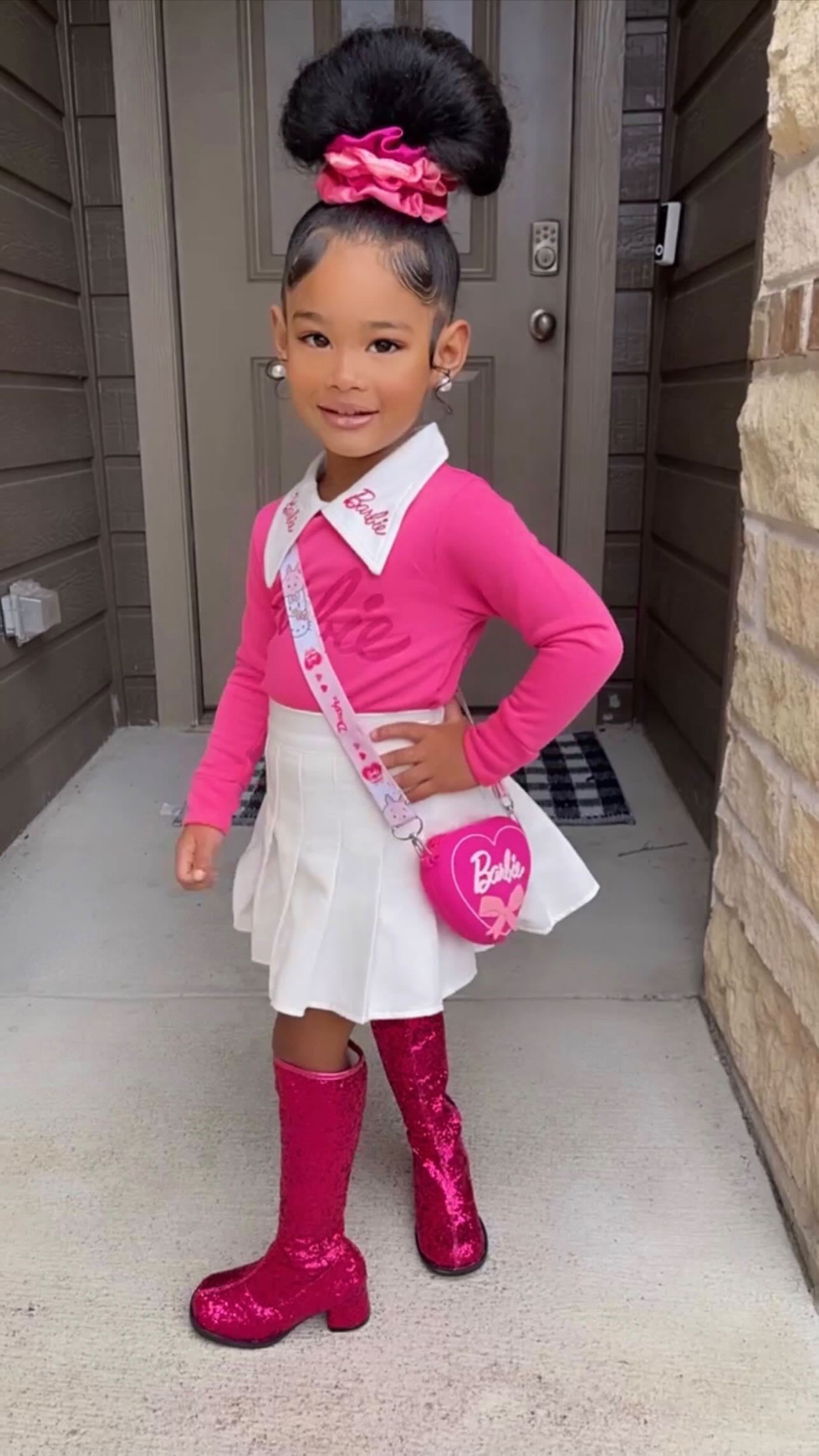 Barbie Pink Glitter Fashion Icon Boots