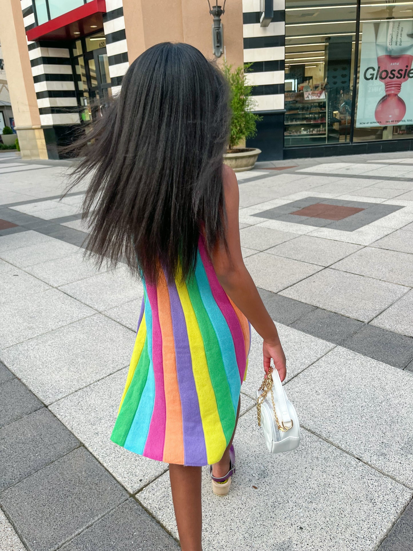 Jayda Rainbow Knit Dress