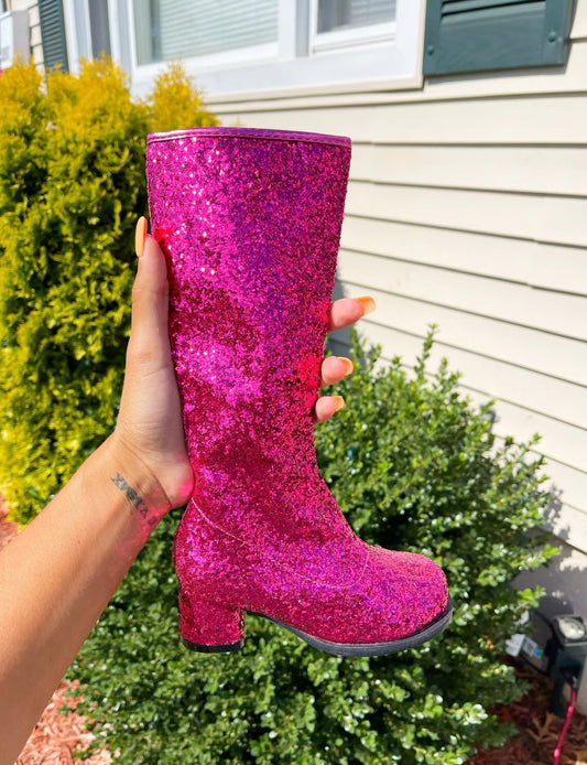 Pink Glitter Fashion Icon Boots