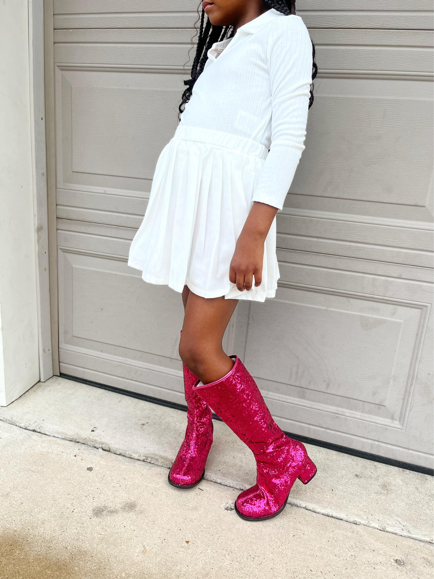 Pink Glitter Fashion Icon Boots