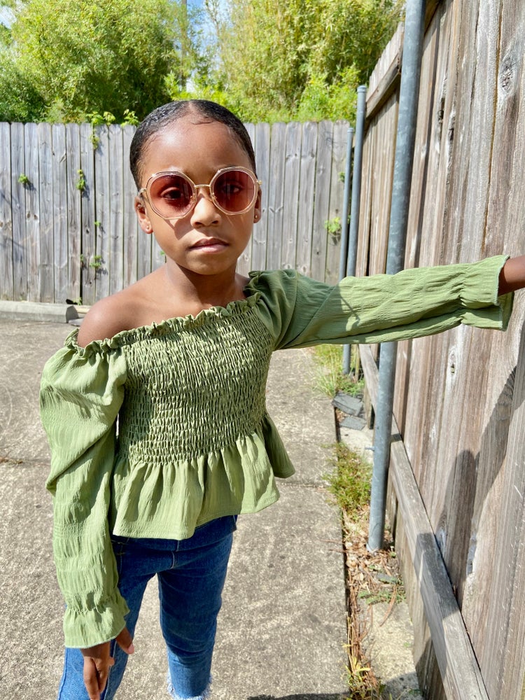 SO CAL Olive Green Blouse