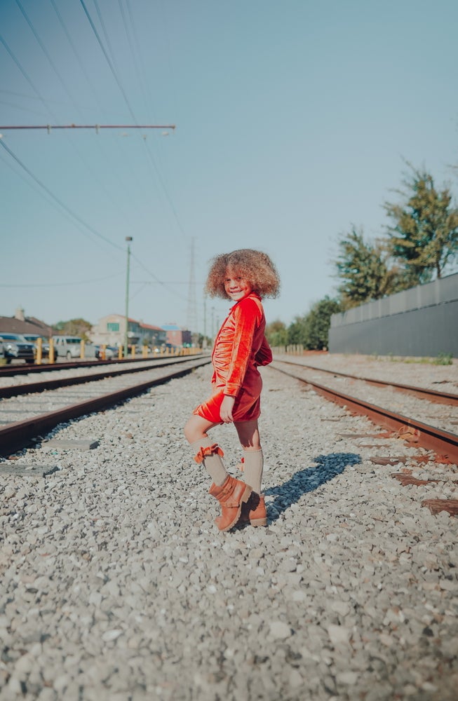 Sunset Boulevard Velvet Dress