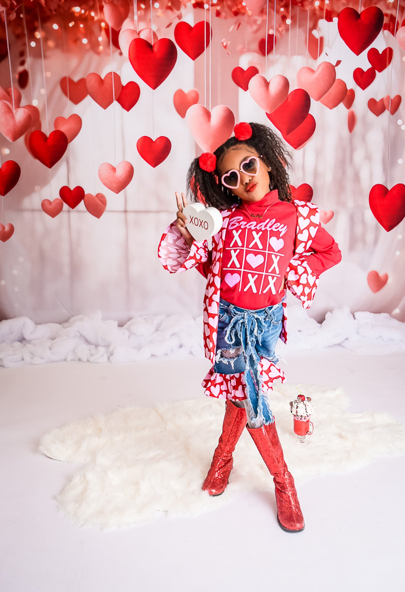 Candy Red Glitter Fashion Icon Boots