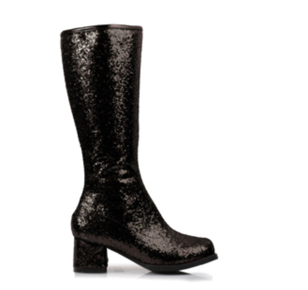 Black Glitter Fashion Icon Boots