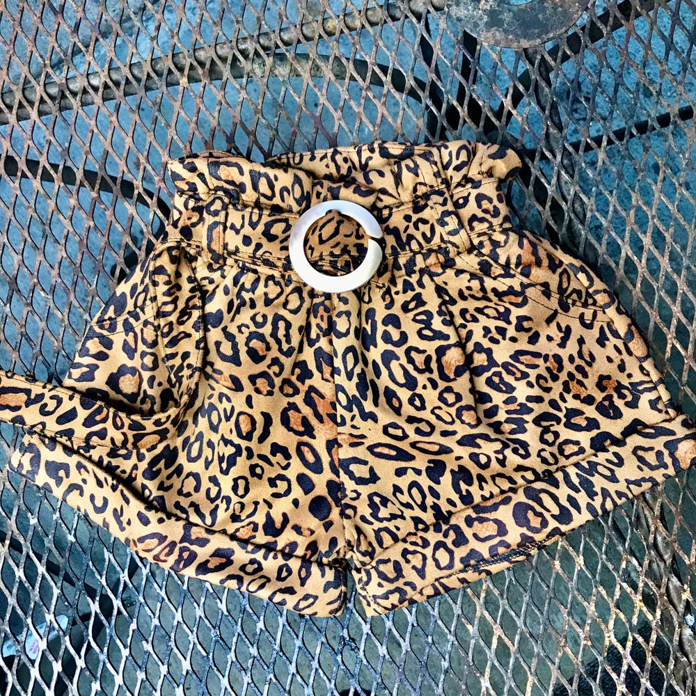 Leopard Buckle Shorts