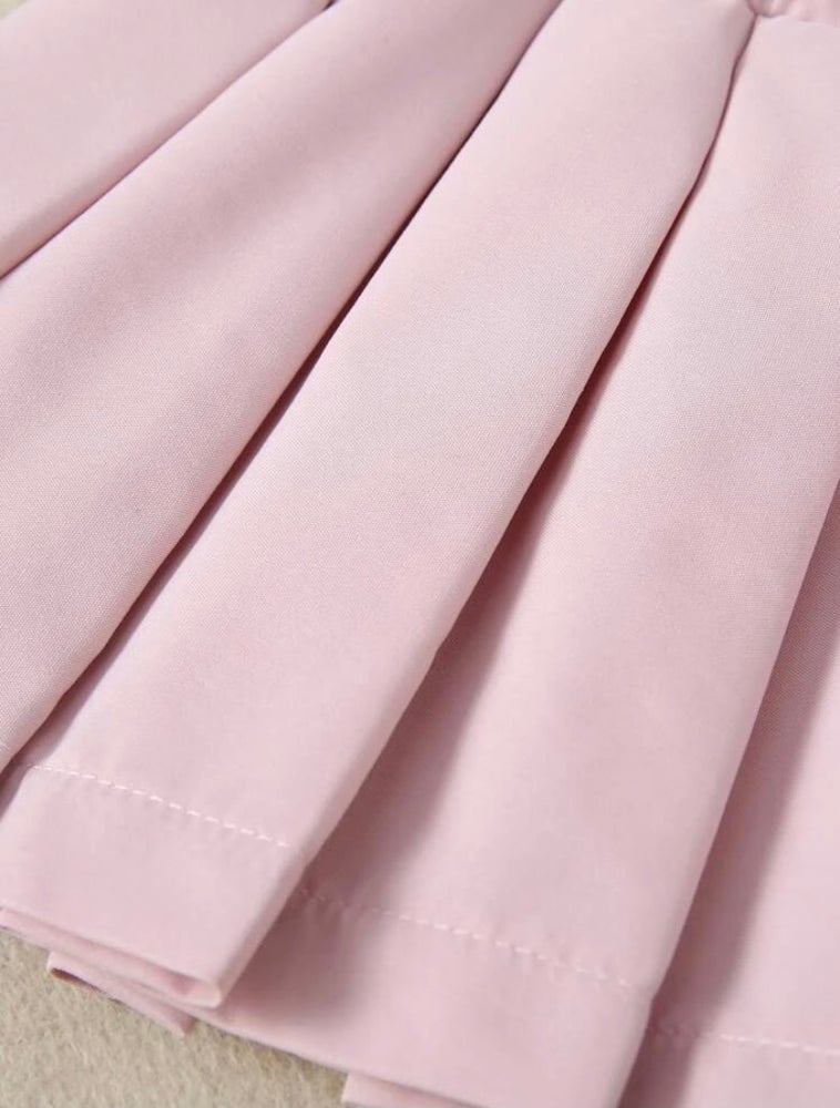 Prissy Girl Pleated Skirt- Blush Pink