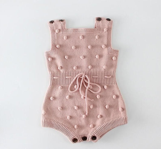 Blush Polka Dot Romper