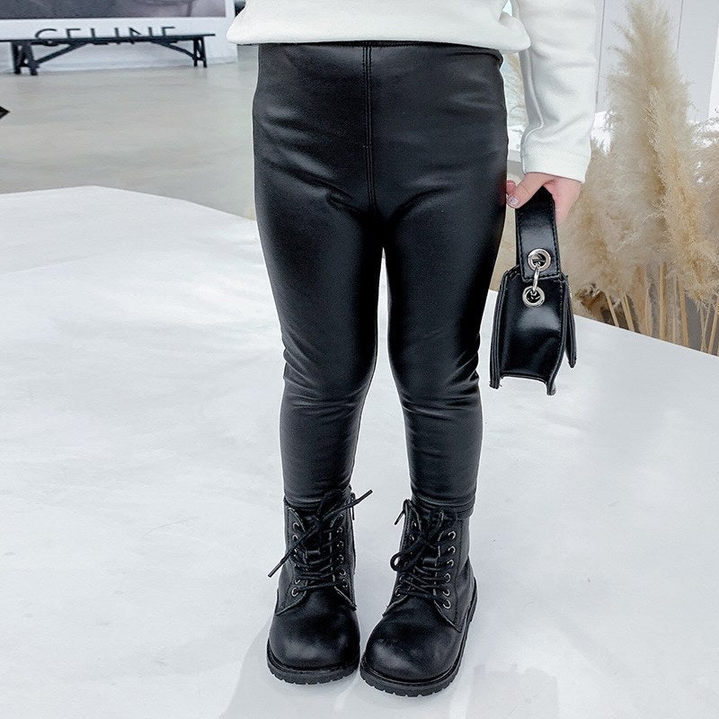 Black Leather Tights