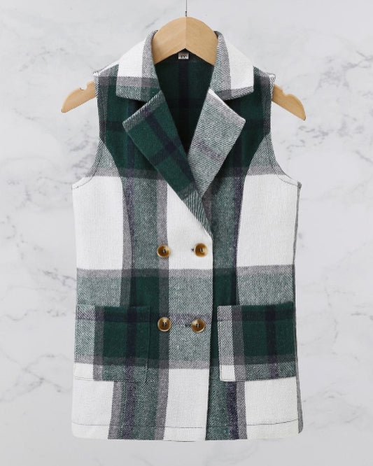 Harper Grace Vest (Green/Navy)