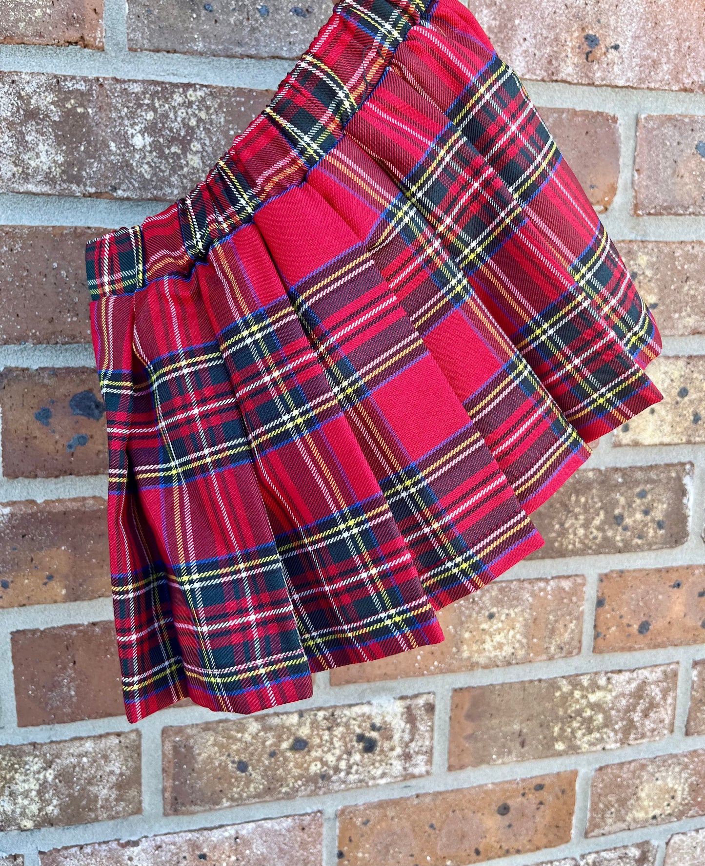 Mini Holiday Pleated Tennis Skirt