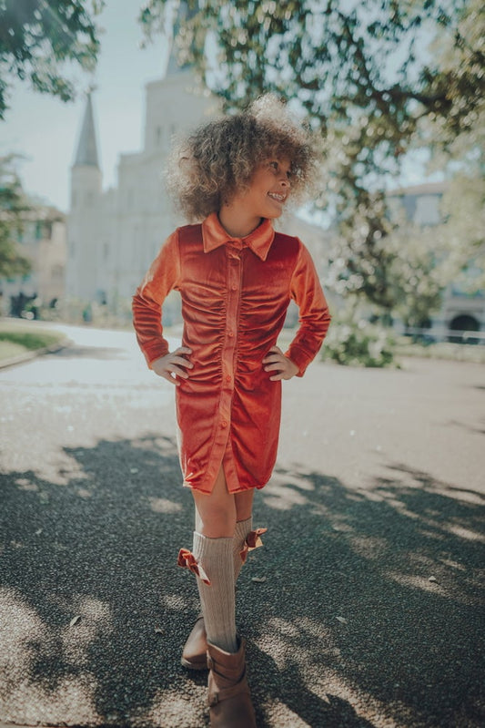 Sunset Boulevard Velvet Dress